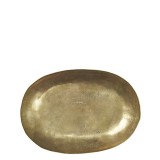 OVAL GOLD METAL TRAY 30